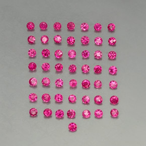 Rubino naturale rosso da 1,27 ct, taglio rotondo, VS-SI