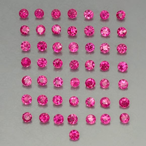 Rubino naturale rosso da 1,27 ct, taglio rotondo, VS-SI