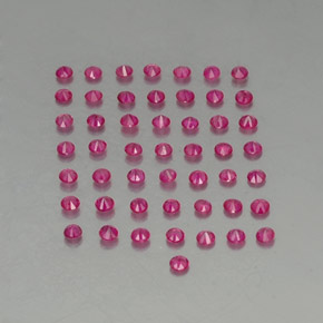 Rubino naturale rosso da 1,27 ct, taglio rotondo, VS-SI