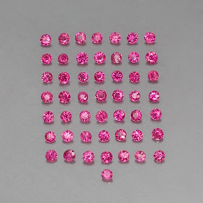 Rubino naturale rosso da 1,22 ct, taglio rotondo, VS-SI