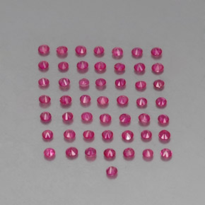 Rubino naturale rosso da 1,22 ct, taglio rotondo, VS-SI