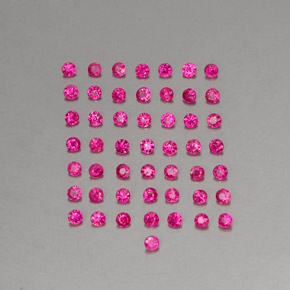 Rubino naturale rosso da 1,36 ct, taglio rotondo, VS-SI