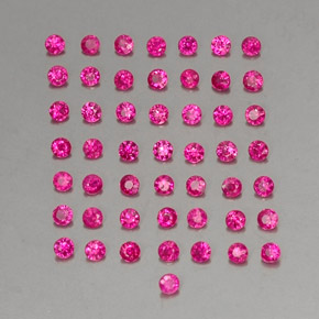 Rubino naturale rosso da 1,36 ct, taglio rotondo, VS-SI