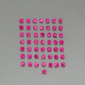 Rubino naturale rosso da 1,33 ct, taglio rotondo, VS-SI