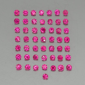 Rubino naturale rosso da 1,33 ct, taglio rotondo, VS-SI