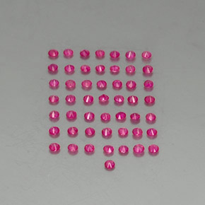 Rubino naturale rosso da 1,33 ct, taglio rotondo, VS-SI