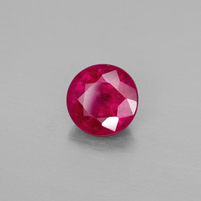 Rubino naturale rosso da 1,94 ct, taglio rotondo, VS-SI