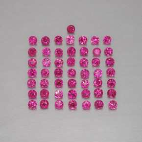 Rubino naturale rosso da 1,19 ct, taglio rotondo, VS-SI