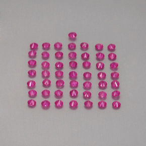 Rubino naturale rosso da 1,19 ct, taglio rotondo, VS-SI