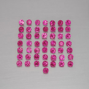 Rubino naturale rosso da 1,18 ct, taglio rotondo, VS-SI