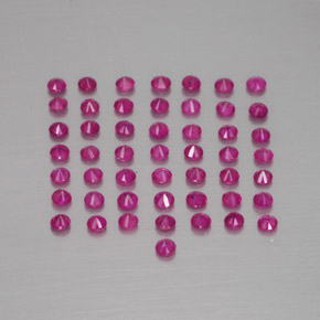 Rubino naturale rosso da 1,18 ct, taglio rotondo, VS-SI