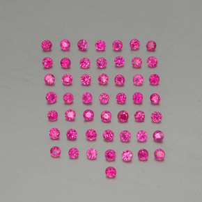 Rubino naturale rosso da 1,37 ct, taglio rotondo, VS-SI