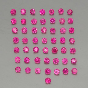 Rubino naturale rosso da 1,37 ct, taglio rotondo, VS-SI