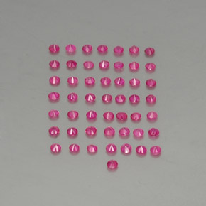 Rubino naturale rosso da 1,37 ct, taglio rotondo, VS-SI