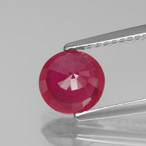 Rubino naturale rosso da 1,73 ct, taglio rotondo, VS-SI