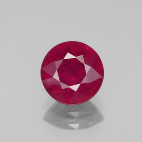 Rubino naturale rosso da 1,80 ct, taglio rotondo, VS-SI