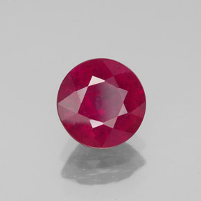 Rubino naturale rosso da 1,80 ct, taglio rotondo, VS-SI