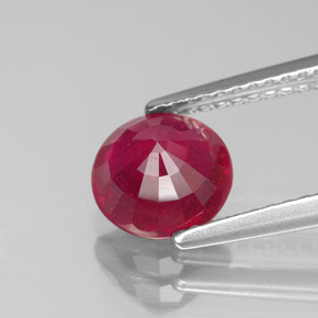 Rubino naturale rosso da 1,80 ct, taglio rotondo, VS-SI