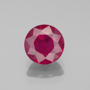 Rubino naturale rosso da 1,77 ct, taglio rotondo, VS-SI