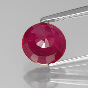 Rubino naturale rosso da 1,50 ct, taglio rotondo, VS-SI