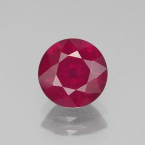 Rubino naturale rosso da 1,82 ct, taglio rotondo, VS-SI