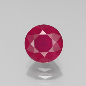 Rubino naturale rosso da 2,00 ct, taglio rotondo, VS-SI