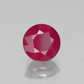 Rubino naturale rosso da 2,00 ct, taglio rotondo, VS-SI