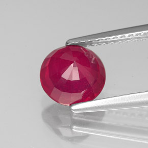 Rubino naturale rosso da 2,00 ct, taglio rotondo, VS-SI
