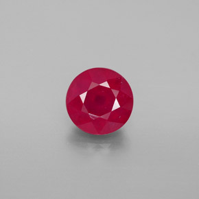 Rubino naturale rosso da 1,94 ct, taglio rotondo, VS-SI