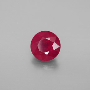 Rubino naturale rosso da 1,94 ct, taglio rotondo, VS-SI