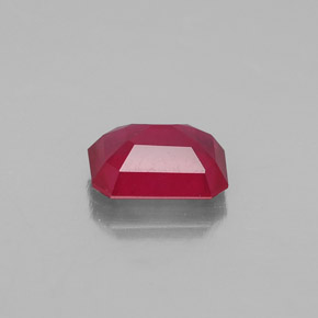 Rubino naturale rosso da 1,72 ct, taglio smeraldo, VS-SI
