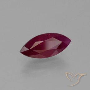 Rubino Rosso scuro naturale da 1.90 ct, Taglio marquise, VS-SI