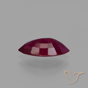 Rubino Rosso scuro naturale da 1.90 ct, Taglio marquise, VS-SI