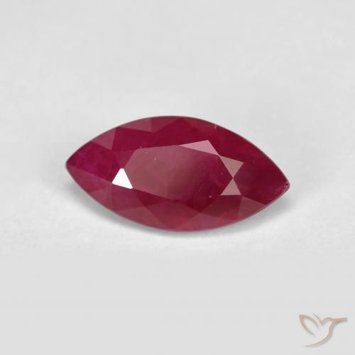 Rubino Vino Rosso Profondo naturale da 1.84 ct, Taglio marquise, VS-SI