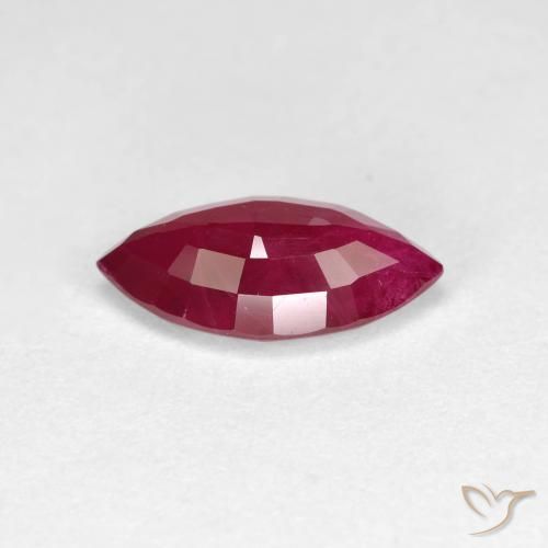 Rubino Vino Rosso Profondo naturale da 1.84 ct, Taglio marquise, VS-SI