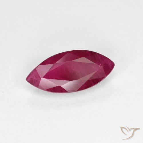 Rubino Rosso scuro naturale da 1.58 ct, Taglio marquise, VS-SI