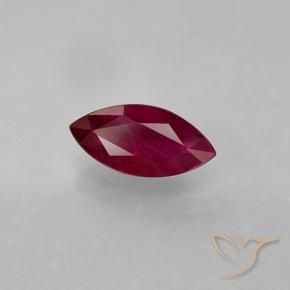 Rubino Rosso medio naturale da 1.41 ct, Taglio marquise, VS-SI