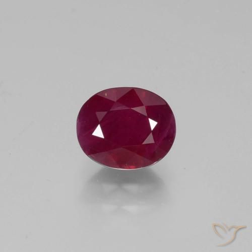 1.21ct Naturale Vino rosso Rubino, Ovale, VS-SI