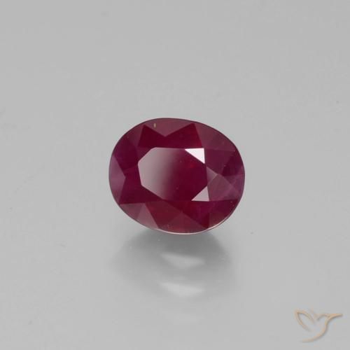 Rubino Vino rosso naturale da 1.21 ct, Ovale, VS-SI
