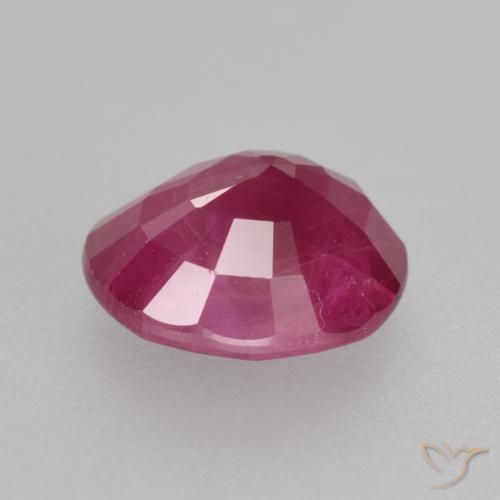 Rubino Rosa rossastra naturale da 1.37 ct, Ovale, VS-SI