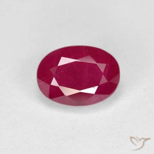 1.28ct Naturale Rosso medio Rubino, Ovale, VS-SI
