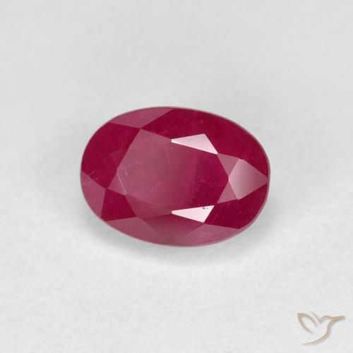 Rubino Rosso medio naturale da 1.28 ct, Ovale, VS-SI