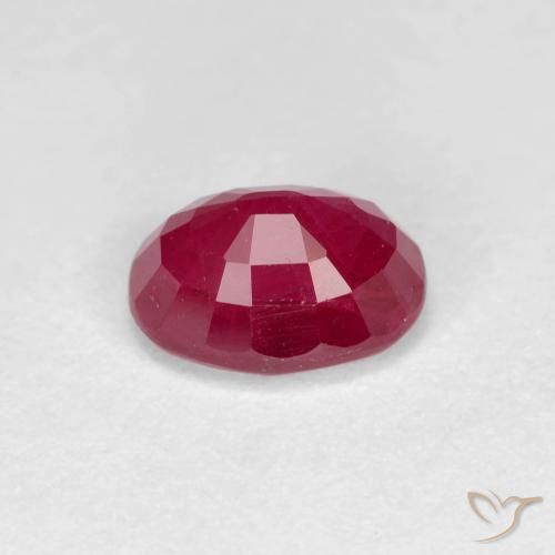 Rubino Rosso medio naturale da 1.28 ct, Ovale, VS-SI