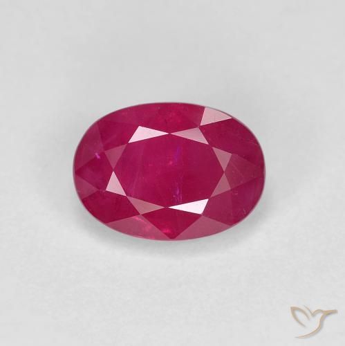 1.23ct Naturale Rosso tendente al rosa Rubino, Ovale, VS-SI