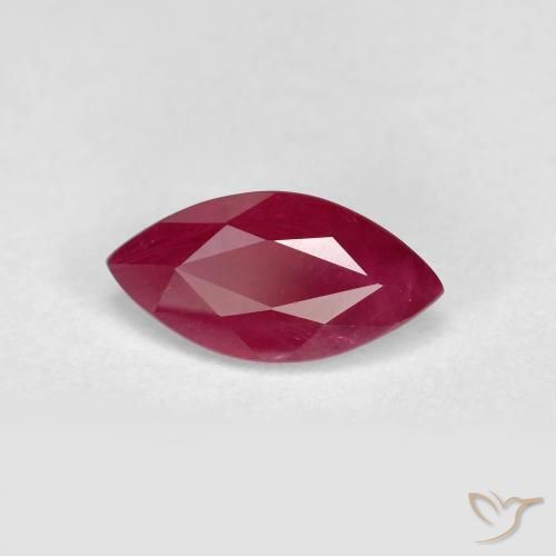 1.28ct Naturale Rosso medio Rubino, Taglio marquise, VS-SI