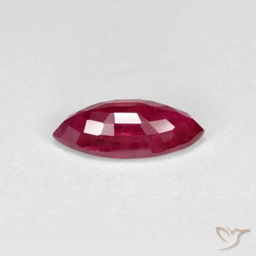 Rubino Rosso medio naturale da 1.14 ct, Taglio marquise, VS-SI
