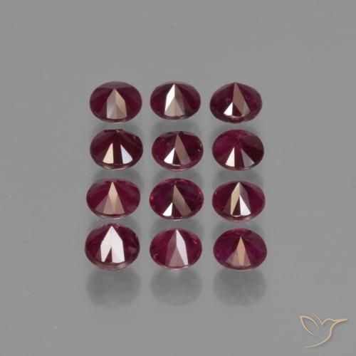 Gemme di Rubino Rosso Cremisi Profondo naturale da 2.64 ct, Rotondo, VS-SI