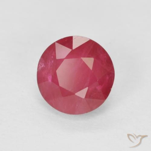 Rubino Cremisi Profondo naturale da 0.92 ct, Rotondo, VS-SI
