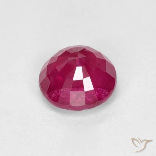Rubino Rosa rossastra naturale da 0.79 ct, Rotondo, VS-SI
