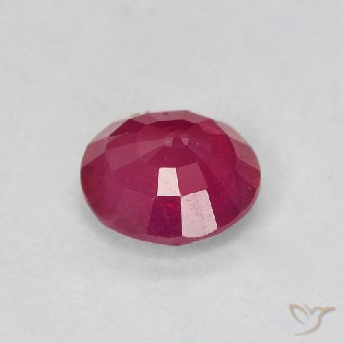 Rubino Rosa rossastra naturale da 0.78 ct, Rotondo, VS-SI